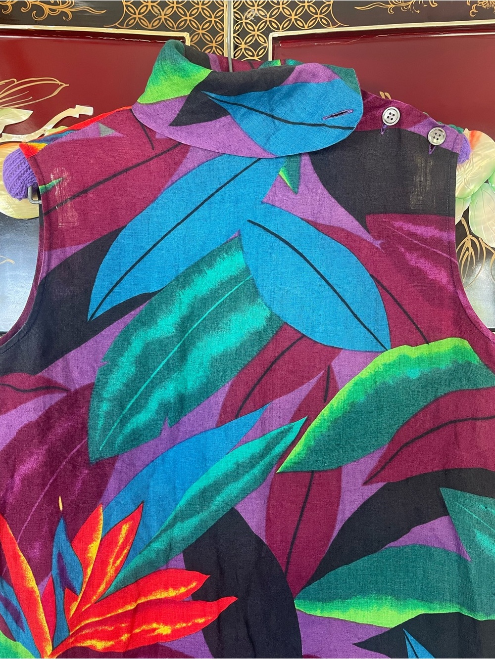 90s Italian linen dress - Picture 5 of 8